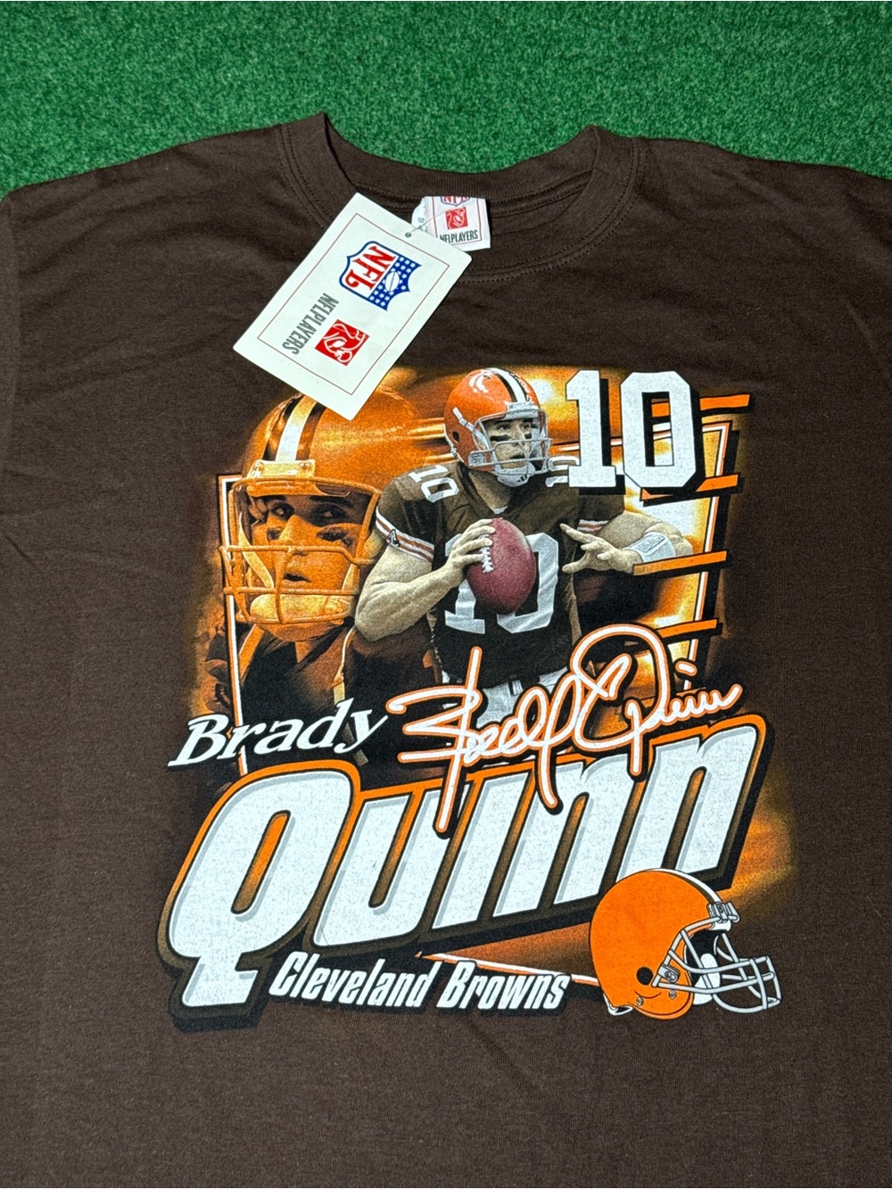 Vintage Y2K Cleveland Browns Brady Quinn T-shirt, New With Tags Dawg Pound NFL